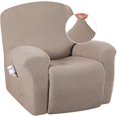 thumbnail image 1 of Super Stretch Recliner Couch Covers Chair Cover Form Fitted Non Slip Reclining Slipcovers for Standard Large Recliner, Soft Thick, 1 of 7