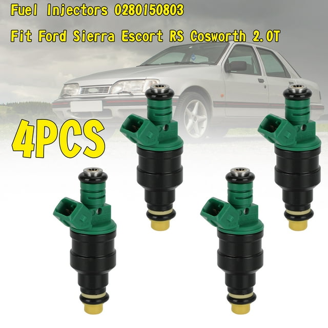 4 Pcs Injecteurs de Carburant 0280150803 Compatibles avec Ford Sierra Escort RS Cosworth 2.0T