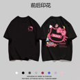 thumbnail image 1 of Sanrios Kawaii-Camiseta de manga corta de algodón para niños, Camiseta holgada de media manga con dibujos animados de Hello Kitty, regalo de cumpleaños, 1 of 4