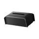 thumbnail image 3 of Funda para caja de pañuelos de piel sintética, soporte para caja de pañuelos, decoración decorativa, soporte para pañuelos faciales para tocador de Negro, 3 of 9