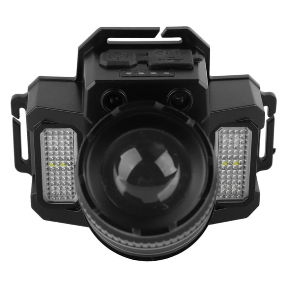 Riousery LED Work Head Strong Light Headlamp Rechargeable 1600mAh Searchlight with Adjustable Band for Outdoor Fishing Camping Hiking (3.94 inches / 10 cm)