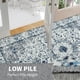 thumbnail image 2 of Alfombra de Área Bohemia Fácil de Lavar 120x180 cm Azul Crema, 2 of 8
