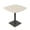 Lakeland Salt w/Black Base, variant on 60" Small Arc Boat Bistro Height Table Double Metal Base Bar Table