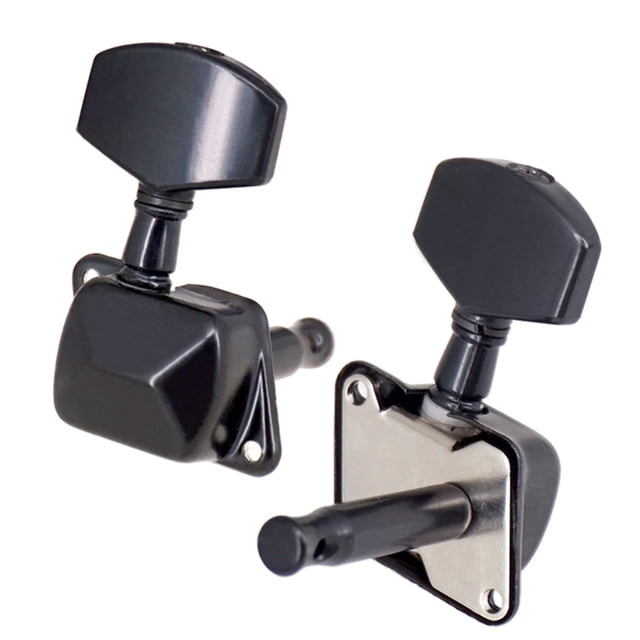 6 Pieces Tuning Pegs Black Replace Accessories Exquisite Adjusting Handle Machine Heads String Roller Instrument Accessory Guitars Parts for Replacing Type 1