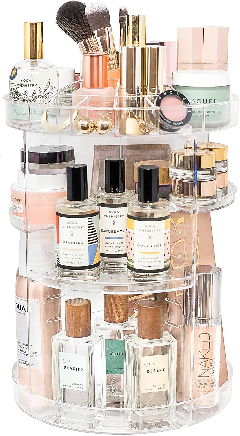 Rotating Makeup Organizer by Tranquil Abode
