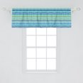 thumbnail image 2 of Ambesonne Vintage Stripe Valance Pack of 2, Blue Green Tones Art, 54"X18", Multicolor, 2 of 2
