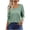 Green-long sleeve shirt, variant on Women's Square Neck Shirt Long Sleeve Tops Casual T Shirts Loose Fit Lightweight Tunic Blouse Shirts