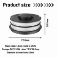 thumbnail image 5 of 10PCS Compatible For Einhell 3405685 (TLE-02) Lawn Mower Replacement Parts Spools Wire Reels, 5 of 5