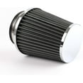 thumbnail image 3 of baomifa-Universal 3"76mm Silver High Flow Cold Air Intake Cone Replacement Dry Filter Silver Performance Racing High Power Sports Mesh Inlet Cold Air Intake Filter Cone Replacement Car Accessories, 3 of 4