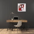 thumbnail image 3 of Barnes, Natasha 12x12 White Modern Wood Framed Museum Art Print Titled - African Kraal, 3 of 4