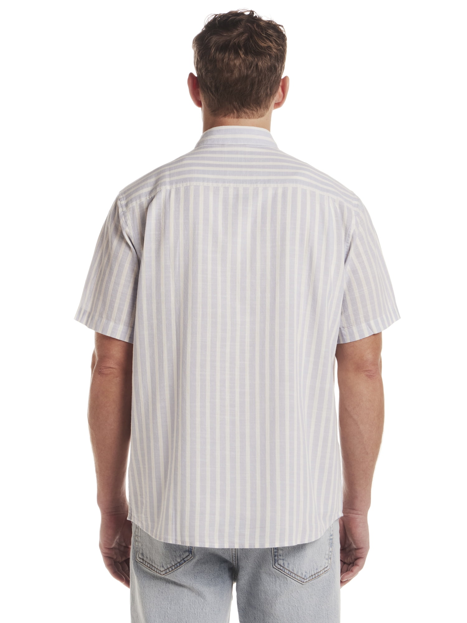 Frontier Threads Men's Striped Short Sleeve Buttondown Shirt