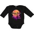 thumbnail image 3 of Inktastic Miami Beach Florida Vacation Sunset Girls Long Sleeve Baby Bodysuit, 3 of 5