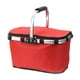 thumbnail image 1 of Cesta de picnic plegable con aislamiento para ir de compras, hacer senderismo o picnics. Rojo, 1 of 9