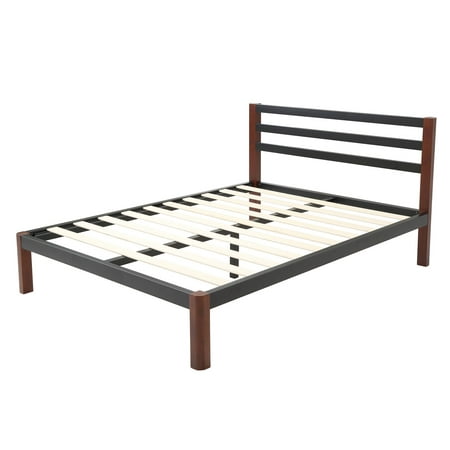Classic Brands Bed Frames Upc Barcode, Europa Wood Slat And Metal Platform Bed Frame Queen
