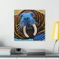 thumbnail image 3 of Walrus in Etch-A-Sketch - Canvas, 3 of 10