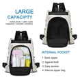thumbnail image 6 of FORMRS Women's Travel Backpack Purse Anti-theft Hidden Pockets Casual Shoulder Bag, Beige Rabbits and Carrots, 6 of 7
