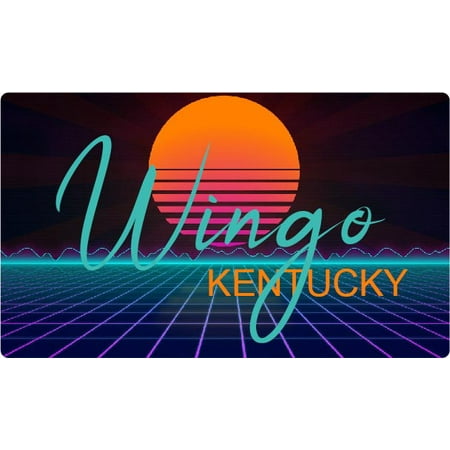 

Wingo Kentucky 4 X 2.25-Inch Fridge Magnet Retro Neon Design