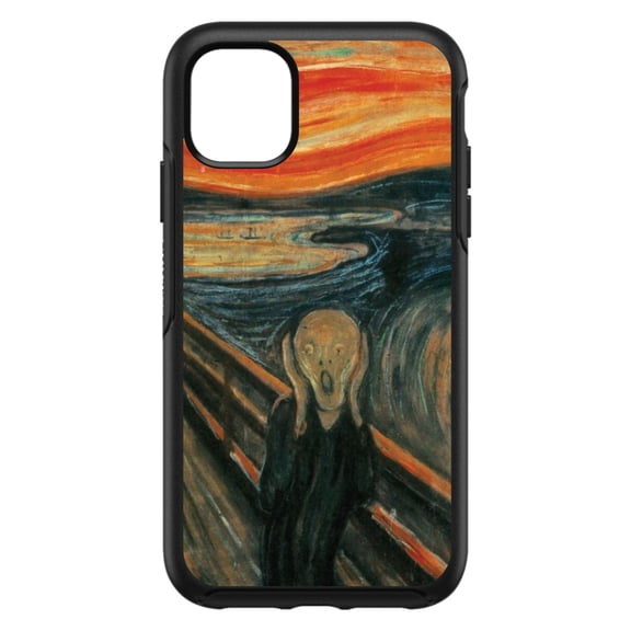 DistinctInk Custom SKIN / DECAL compatible with OtterBox Symmetry for iPhone 11 Pro MAX (6.5" Screen) - Edvard Munch The Scream - Classic Art