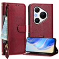thumbnail image 1 of FOXDOCK Funda Tipo Cartera para Xiaomi Poco M6 Plus Cuero PU con Cremallera y Correa de Muñeca, Ranuras para Tarjetas, Soporte Plegable, Cierre Magnético, 1 of 5