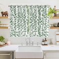thumbnail image 2 of Green Ivy Leaves Kitchen Curtains Window Panels, Spring Plants Botanical Modern Country Insulated Window Treatment Curtain, Grommet Curtains for Bedroom/Living Room/Bathroom, 2 Piece 52"Wx72"L, 2 of 8