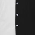 thumbnail image 5 of ZVNAΖH Men's S-3XL Color Block Casual Striped Short Sleeve Collared Button Down Shirt with Dual Pockets, 5 of 6