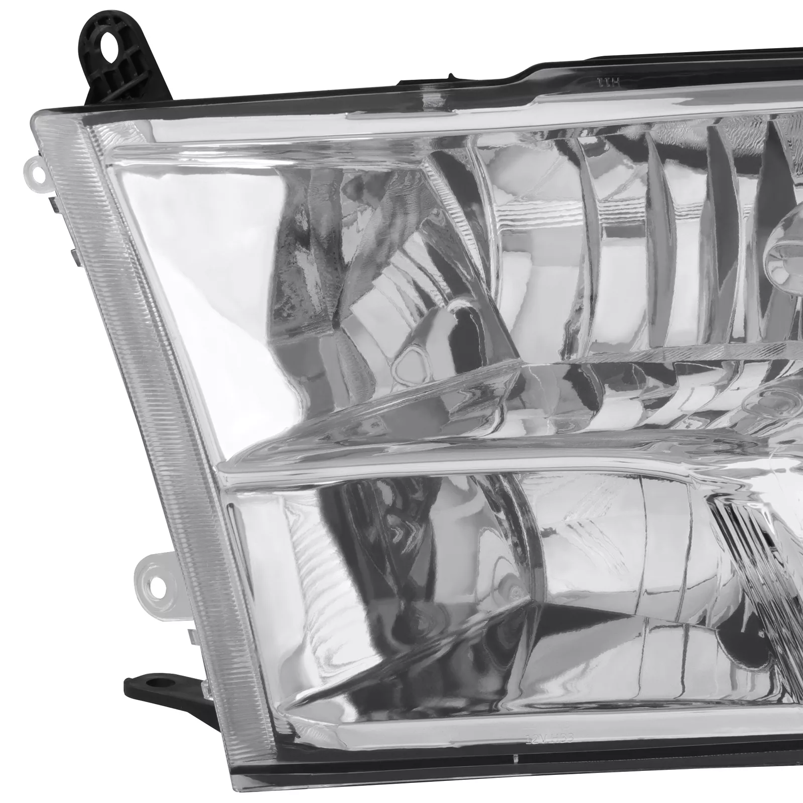 MOSTPLUS Pair Chrome Headlights Assy for 2011-2018 Dodge RAM 1500 2500 3500 4500 5500