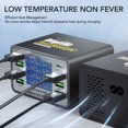 thumbnail image 3 of Digital USB  Portable  50W 8 Port QC3.0 PD Fast Charging Multiple USB  Station 100-240V Cell Phone, 3 of 8