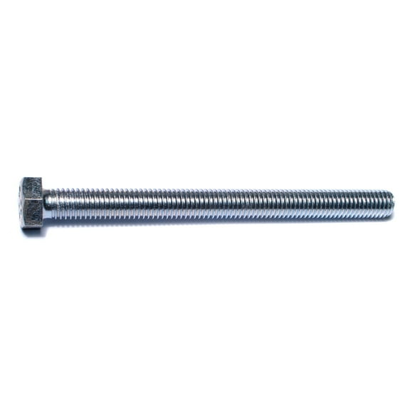 1/2"-13 x 6" Zinc Plated Steel Coarse Full Thread Hex Head Tap Bolts TBHS-122