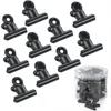 30 Pcs Metal Push Pin Clips Bulldog Heavy Duty Clips With Pins For Bulletin Cork Boards And Cubicle Walls,Pinning No Holes For Paper,Paper Clips With Craft Projects For Offices School