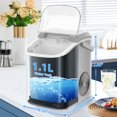 thumbnail image 5 of FREE VILLAGE Nugget Ice Maker Countertop Ready in 7 Mins,33lbs/24H Chewable Pellet Ice Machine with Self-Cleanin Function,Portable Ice Makers with Ice Scoop & Basket for Home Kitchen Office,Steel, 5 of 7