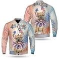 thumbnail image 3 of 4th of July French Bulldog Celebrates Independence Day All Over Print 3D Baseball Jacket Dog Lover Gifts Bomber Jacket Softball - 12010, 3 of 6