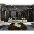 thumbnail image 2 of 3D Wallpaper Black & Gold Marble SKU# WAL0132, 2 of 8