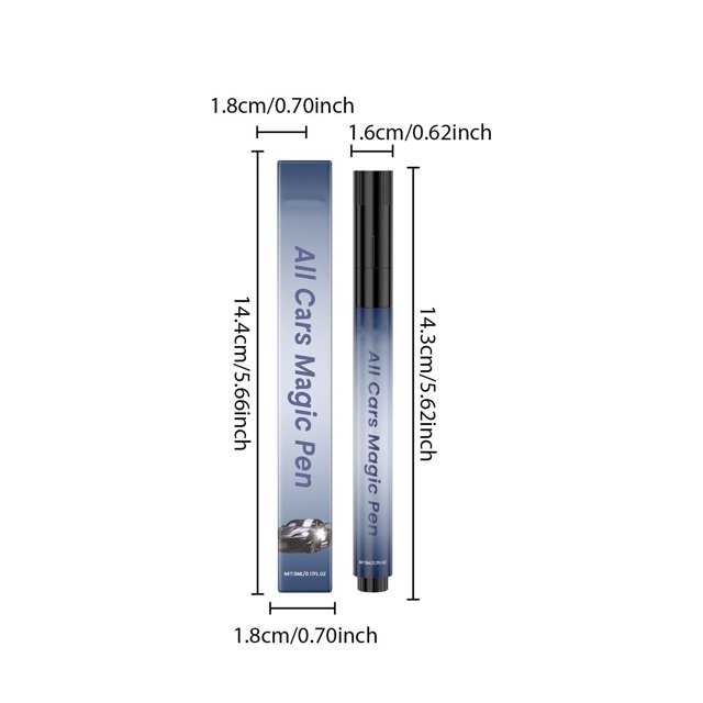 Stylo de Suppression de Rayures de Voiture, 5ml, Réparation Universelle pour Rayures Mineures, Application Facile à Utiliser, Protection Longue Durée, Adapté à Toutes les Couleurs de Voiture, Compact et Portable