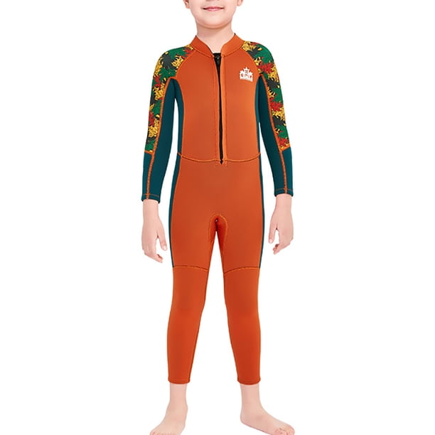 Greeniant Traje de buceo DIVE SAIL cuello elástico cálido mantenimiento 3 capas colorido impermeable bajo el agua playa jugando niños traje de Deportes acuáticos Naranja L Greeniant OD003306-08