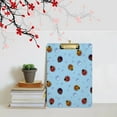 thumbnail image 5 of FMSHPON Ladybugs Blue Clipboard Hardboard Wood Nursing Clip Board and Pull for Standard A4 Letter 13x9 inches, 5 of 5