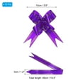thumbnail image 2 of Uxcell 4" Gift Wrap Bows Christmas Pull Bow Baskets Present Wrapping Ribbon Bows Purple 10 Pack, 2 of 6
