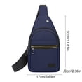 thumbnail image 3 of Bolso bandolera cruzado,mochila de hombro,mochila de día con orificio para auriculares para senderismo,camping,viajes,correa ajustable para hombres y mujeres,tela Oxford ligera,deportes al, 3 of 6