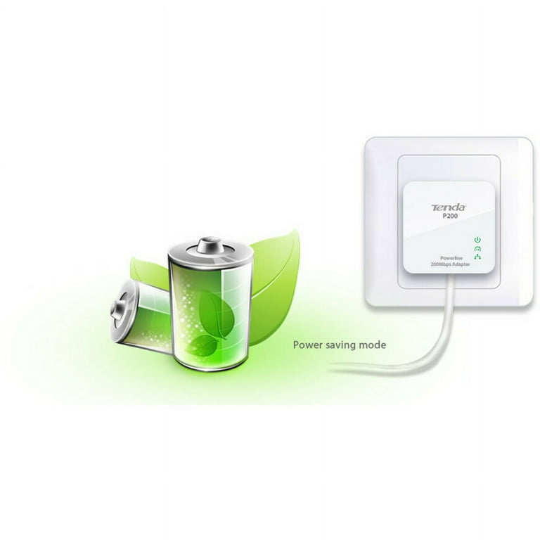 Tenda P200 パワーラインミニアダプター 200Mbps QoS AES 200Mbps Mini PowerLine Adapter - Walmart.com