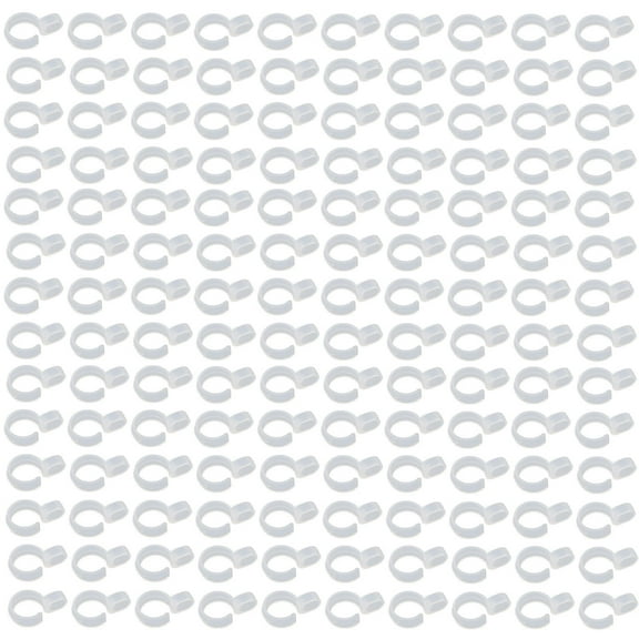 HONITANO 100Pcs Clip-on Wardrobe Hook Anti-slip Clothes Hanger Buckle Hooks for Home Users Indoor Use