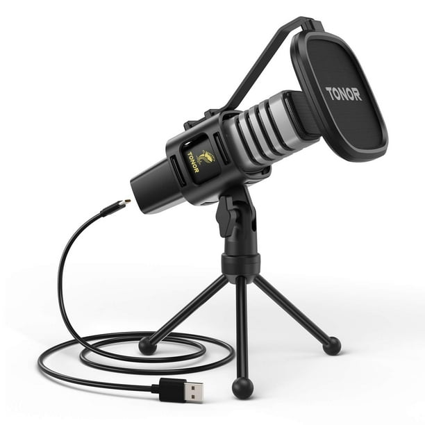 Micrófono USB TONOR TC30 con condensador cardioide con accesorios