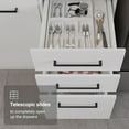 thumbnail image 6 of Madesa Hazel Kitchen Set 126"L Pantry Storage 3 Drawers 3 Wall Cupboards 3 Base Cabinets Engineered Wood Multiple Compartments Organization Unit - White, 6 of 12
