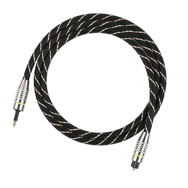 Cable Toslink Macho A Macho, Toslink A Mini Enchufe Cable De Audio Digital De Fibra óptica De 3,5mm Conector Chapado En Oro SPDIF Redondo