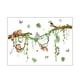 thumbnail image 2 of Animales Pegatinas de pared Monkey Cadenas de pared de la pared Fotografía Mural Decoración del hogar Decoración de arte del hogar, 2 of 9