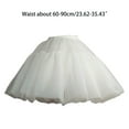 thumbnail image 3 of Women Crinoline Petticoat Skirt Gown Short Half Slip White Underskirt for Cosplay Vintage Party, 3 of 8