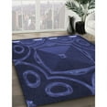 thumbnail image 3 of Ahgly Company Machine Washable Indoor Rectangle Transitional Night Blue Area Rugs, 2' x 3', 3 of 7