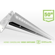 Zroadz 2019-2024 Fits Jeep Gladiator 2018-2024 Wrangler JL JLU 2007-2018 Wrangler JK JKU Universal Noise Cancelling Wind Diffuser for 50 Inch Straight LED Light Bar Z330050S