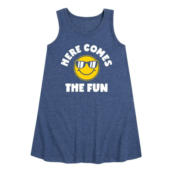 Instant Message - Here Comes The Fun - Toddler & Youth Girls A-line Dress
