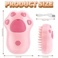 thumbnail image 2 of Qweryboo Cat Steam Brush, Cat Claw 3 in 1 Cat Brush with Steam, Cat Steam Brush for Massage, Self Cleaning Steam Cat Brush, Pet Hair Cleaning Brush Comb for Cats Dogs, 2 of 7