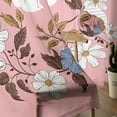 thumbnail image 5 of Sheer Curtains 72 inches Long, Flower Daisy Rabbit Butterfly Pink Light Filtering Sheer Window Curtains Rod Pocket Voile Drapes for Bedroom Living Room, 52"W x 72"L 2 Panels, 5 of 7