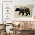 thumbnail image 5 of Elephant Stock The North American Black Bear Wall Art - Horizontal Canvas Wall Art - Living Room Wall Decor - Animal Canvas - Blue And Green Decor By Davies Babies - 12" x 8", 5 of 8